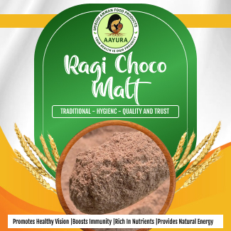 Ragi Chocolate Malt Health Drink Aayura Natural