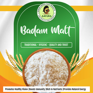 Premium Badam Malt Almond Drink Aayura Nutrition